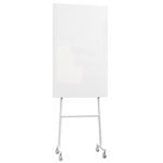 Pinnwände und Whiteboards, Mono Mobile Glastafel, 70,7 x 196 cm, Weiß, Weiß