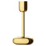 Kerzenhalter, Nappula Kerzenhalter, 183 mm, Messing, Gold