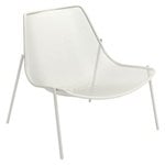Outdoor lounge chairs, Round lounge chair, matt white, White