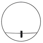 Menu POV Circle vase, L, black