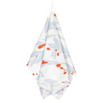 Pieni Hyhmä tea towel, white - orange - grey Pieni Hyhmä tea towel, white - orange - grey
