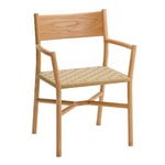 Dining chairs, Ariake arm chair, oak - textile strap, Natural