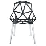 Magis Chair_One, anthracite - polished aluminium legs