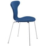 Dining chairs, Munkegaard side chair, Merit 0014 - chrome, Light blue