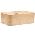 Förvaringsbehållare, Vakka låda, liten, plywood, Naturfärgad