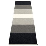 Plastic rugs, Kim rug, 70 x 240 cm, black, Black