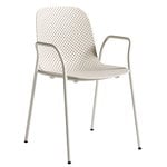 Sedia con braccioli 13Eighty, bianco grigio - nude Sedia con braccioli 13Eighty, bianco grigio - nude