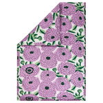Primavera duvet cover 150 x 210 cm, off white - violet - green Primavera duvet cover 150 x 210 cm, off white - violet - green