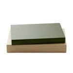 Decorative boxes, Cassetta box, natural ash - green, Natural
