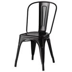 Chaises de salle à manger, Chair A, noir mat, Noir