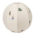 The Park embroidered lampshade, off-white