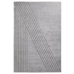 Wool rugs, Kyoto rug, 200 x 300 cm, grey, Grey