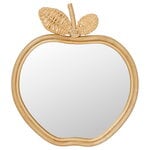 Väggspeglar, Apple spegel, naturlig, Naturfärgad