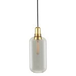 Normann Copenhagen Amp lamp, large, smoke - brass