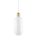 Normann Copenhagen Amp lampa, stor, vit - mässing