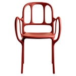 Chaises de jardin, Chaise Mila, rouge, Rouge