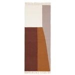 Ullmattor, Kelim gångmatta, Borders, 70 x 180 cm, Flerfärgad