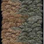 Kokadera fabric, black - brown - d.green Kokadera fabric, black - brown - d.green