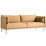 Divano Silhouette 3 posti, Linara 142/Silk cognac - rovere oliat Divano Silhouette 3 posti, Linara 142/Silk cognac - rovere oliat