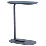 Side & end tables, Relate side table, h. 73,5 cm, blue grey, Gray