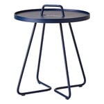 Patio tables, On-the-move table, small, dark blue, Blue