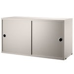 String Furniture String cabinet, 78 x 30 cm, beige