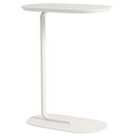 Relate side table, h. 73,5 cm, off white
