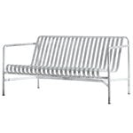 Outdoor sofas, Palissade lounge sofa, hot galvanised, Silver