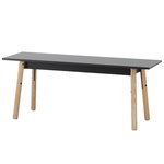 Kiila bench, ash - black Kiila bench, ash - black