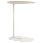 Side & end tables, Relate side table, h. 73,5 cm, oak veneer - off white, White