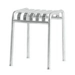 Patio chairs, Palissade stool, hot galvanised, Silver