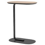 Side & end tables, Relate side table, h. 73,5 cm, oak veneer - black, Black