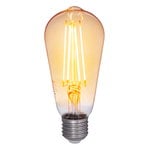 Light bulbs, Decor Amber LED Edison bulb 5W E27 380lm, dimmable, Transparent