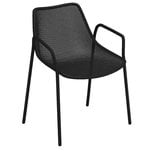 Patio chairs, Round armchair, black, Black