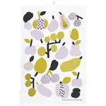 Tea towels, Tutti Frutti tea towel, olive green, Multicolour