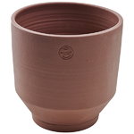 Edge pot, large, burned red Edge pot, large, burned red