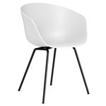 Dining chairs, About A Chair AAC26, white - black, White