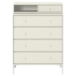 Sideboards & dressers, Keep chest of drawers, Snow legs - 150 Vanilla, White