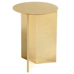 Coffee tables, Slit table, 35 cm, high, brass, Gold