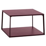 Side & end tables, Eiffel coffee table, square, 65 x 65 cm, dark brick, Red