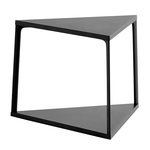 Tavoli da appoggio, Tavolino d'appoggio Eiffel 52 x 52 cm, triangolo, nero, Nero