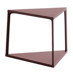 Tavoli da appoggio, Tavolino d'appoggio Eiffel 52 x 52 cm, triangolo, mattone scuro, Rosso