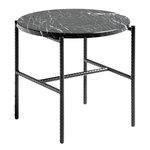 Rebar side table 45 cm, black marble Rebar side table 45 cm, black marble