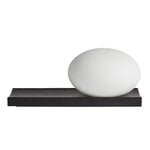 Woud Dew table and wall lamp, black painted ash