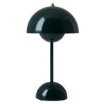 &Tradition Flowerpot VP9 portable table lamp, dark green