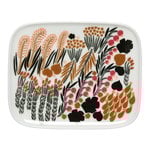 Oiva - Letto plate 15 x 12 cm, white - green - black Oiva - Letto plate 15 x 12 cm, white - green - black