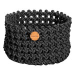 Soft Rope basket, medium, dark grey