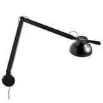 Wall lamps, PC wall lamp, double arm, black, Black