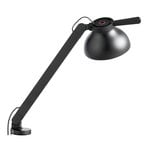 PC table lamp with clamp, single arm, black