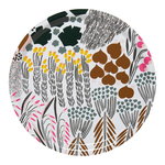 Marimekko Letto tray, white - green - brown